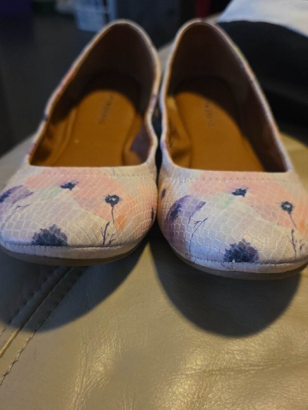 Lucky Brand Women's Pastel Floral Ballet Flats - Pink - Picture 2 of 8